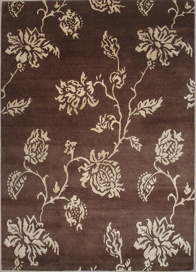 Ковёр 2,44х3,41 ОГ 45 W/V N-516 BN/BN Индонепал ш.с виск.