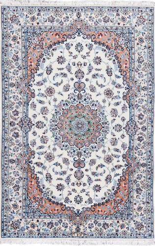 Ковёр 1,26х1,88 Наин 6-ла на хлопке 1557 крем