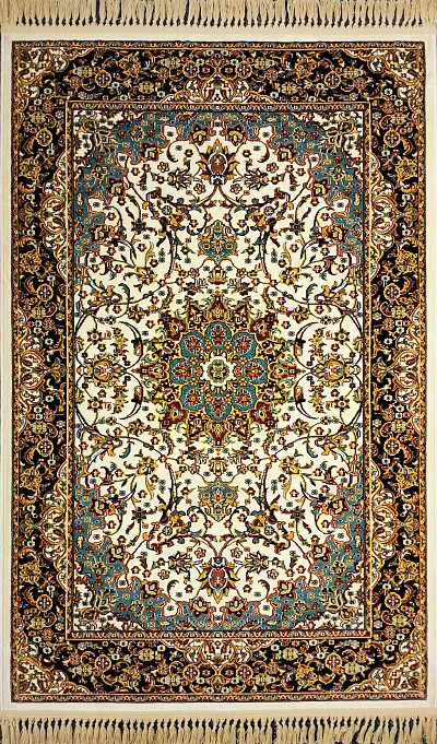 Ковёр 1,00х1,50 Isfahan крем/коричневый/золото