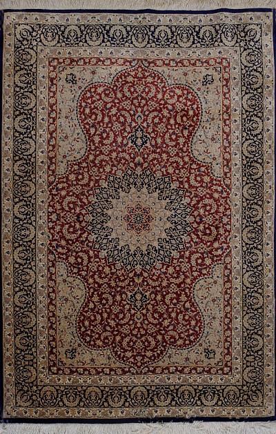 Ковёр 1,00х1,45 Персиан Кум 1442651Х01 шёлк 1млн.узл.м2