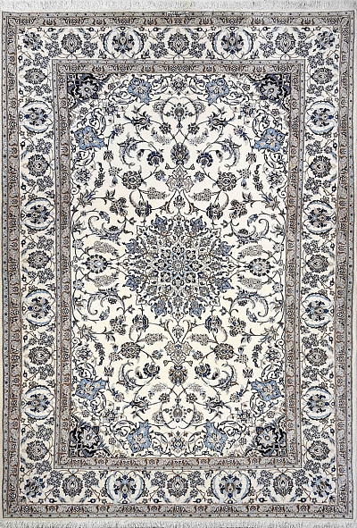 Ковёр 1,63х2,37 Nain 6La Medallion HABIBIAN 231600 850.000уз шерсть+шёлк осн.хлопок cream/beige Иран