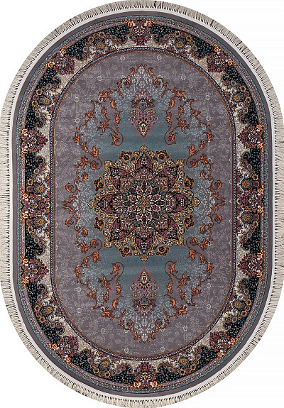 Ковёр 2,00х3,00 TEHRAN 7686 OVAL GRAY (Иран)