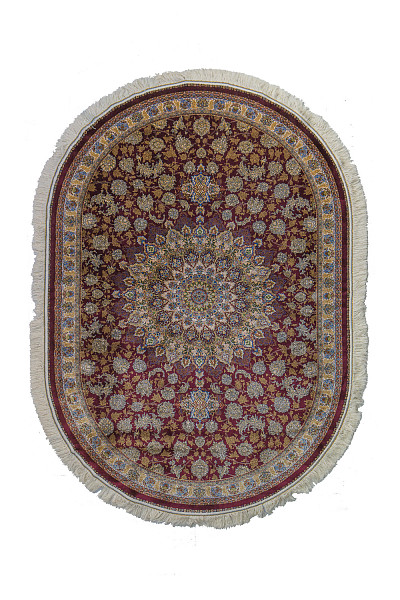 Ковёр 1,50х2,25 Qum G222 dark red oval
