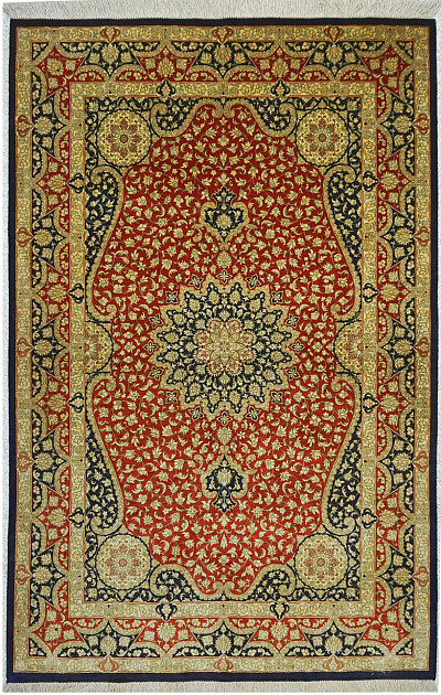 Ковёр 1,00х1,52 Персиан Кум 1332016 шёлк 1млн.узл.м2