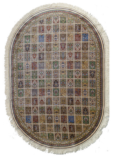 Ковёр 1,50х2,25 Qum G218 cream oval