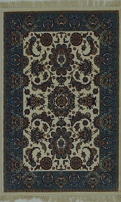 Ковёр 1,00х1,50 Keramatian Shan Abbasi крем/блю 0114