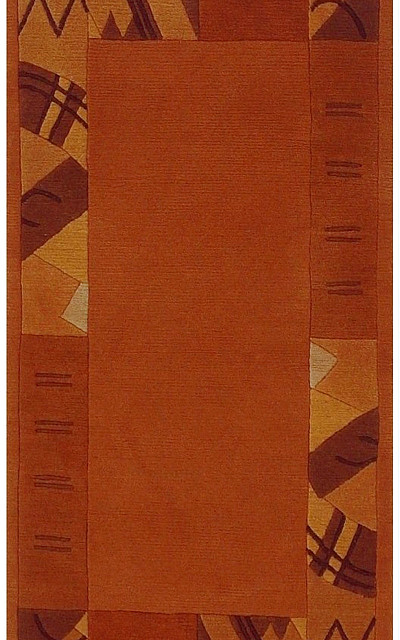 Ковёр 0,70х1,39 SHR060208 шерсть оранжевый