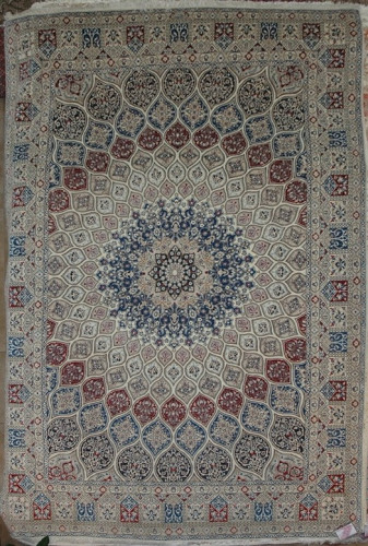 Ковёр 2,13х3,08 Nain 6La Medallion (B) HABIBIAN 232174 850.000уз шерсть+шёлк осн.хлопок mix/mix Иран