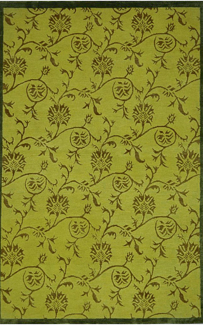 Ковёр 1,20х1,82 SHR210232 шерсть темно-зеленый