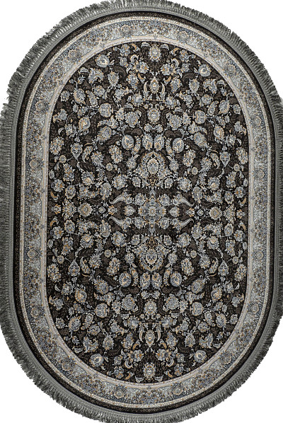 Ковёр 2,00х3,00 1200 Micro Acrylic G256 gray oval