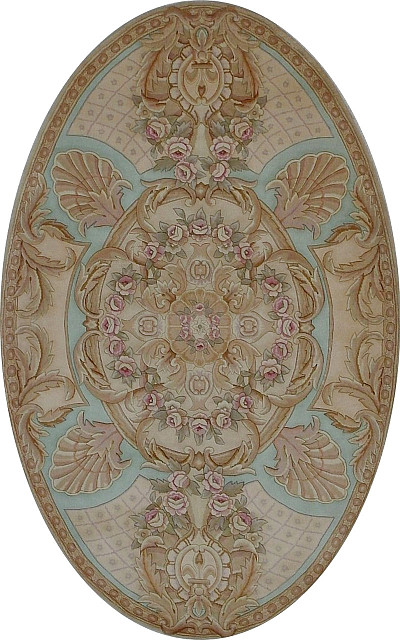 Ковёр 1,52х2,44 Савенери 12S/214 овал