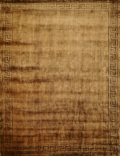 Ковёр 2,99х3,94 ОГL 139 V LUCKY Грек Браун вискоза 1214 Индия