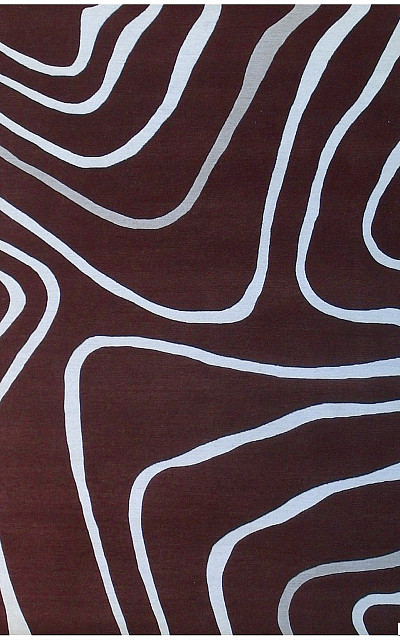 Ковёр 1,73х2,45 SHR460289 шерсть шоколадный