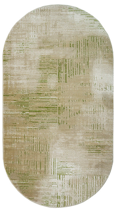 Ковёр 0,50х0,80 Сарай Классик 12861 AY0 уайт/грин овал
