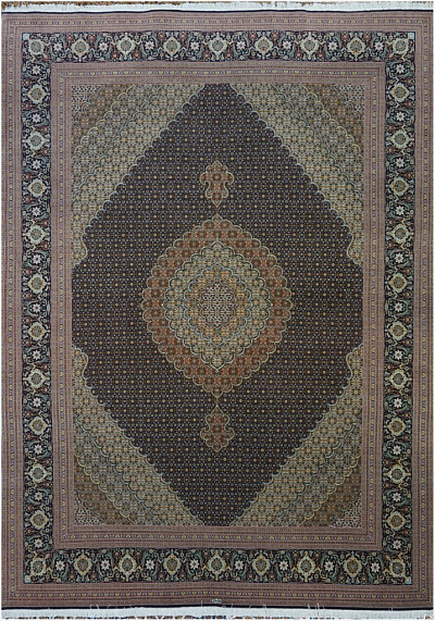 Ковёр 2,53х3,44 Tabriz Mahi PIROOZIAN 233130 500.000уз шерсть+шёлк осн.хлопок d.blue/d.blue Иран