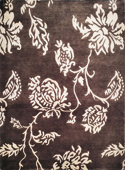 Ковёр 1,49х2,01 ОГ 20 W/V N-516 BN/BN ИНДОНЕПАЛ шерсть с вискозой