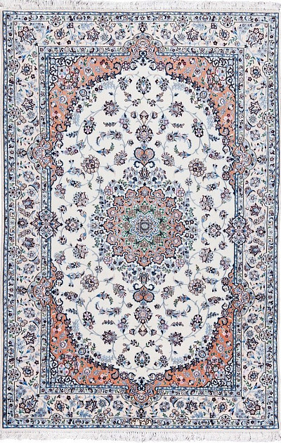 Ковёр 1,26х1,88 Наин 6-ла на хлопке 1557 крем