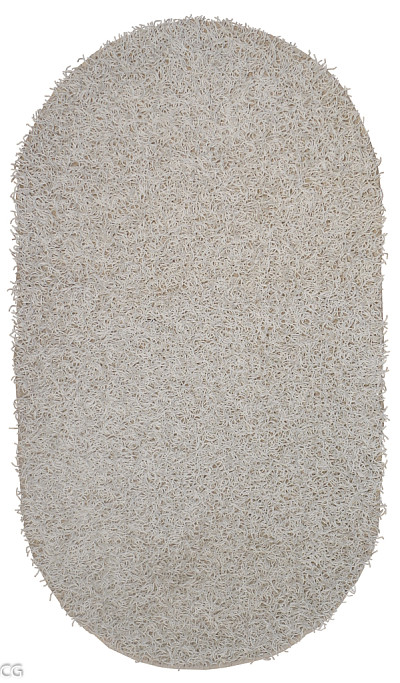 Ковёр 1,95х3,80 И-Шаги Мэджик уайт овал