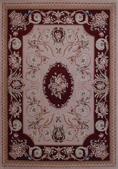 Ковёр 1,70х2,40 Шерсть с шёлком140L 159В беж/ред