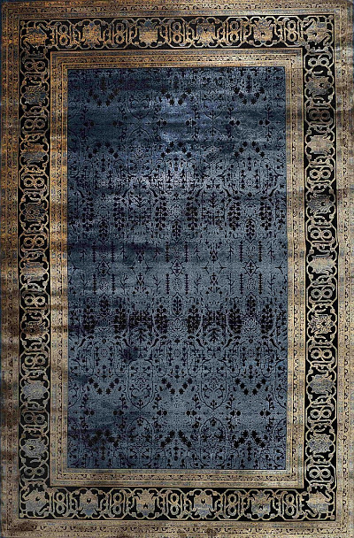 Ковёр 1,60х2,30 Valari 06463C yellow/navy blue