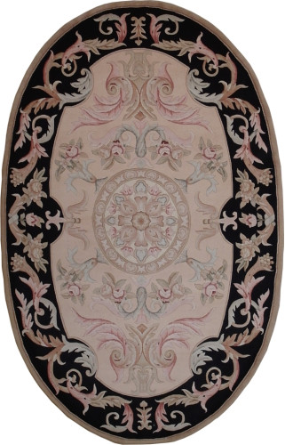 Ковёр 1,52х2,44 Савенери 02 овал 2012