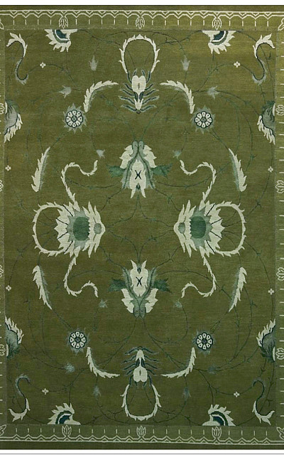 Ковёр 1,70х2,40 SHR410264 шерсть зелёный