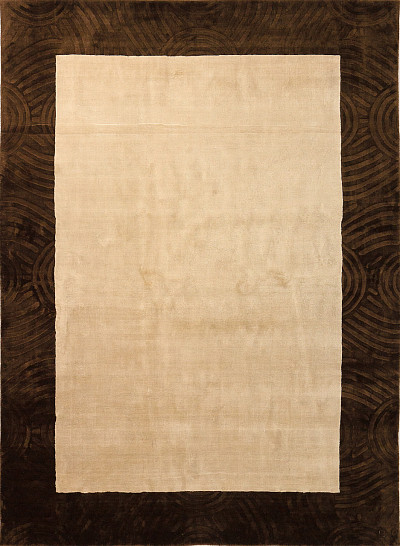 Ковёр 1,68х2,33 ОГL 65 V LUCKY Карвинг Уайт/Браун вискоза 1140 Индия