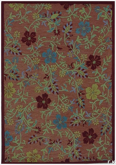 Ковёр 1,70х2,40 SHR460367 шерсть красный