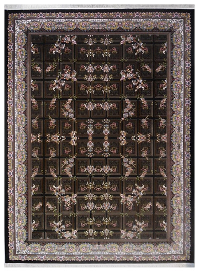 Ковёр 3,00х4,00 Э-Силк Баг Малик Блек 1504