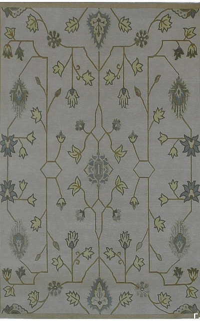 Ковёр 1,85х2,76 SHR410269 шерсть, шёлк серый