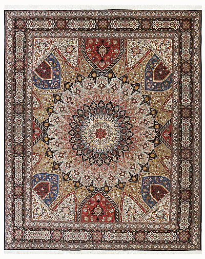 Ковёр 2,55х3,16 Tabriz Gonbad Dargahi MOHAMMADI 236749 500.000уз шерсть+шёлк осн.хлопок mix/mix Иран