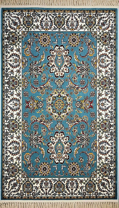 Ковёр 1,00х1,50 Shah abasi голубой/крем