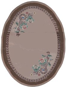 Ковёр 2,74х3,66 ШЕРСТЬ 90L овал