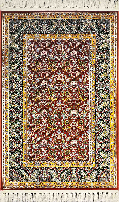 Ковёр 1,00х1,50 Э-Силк Гога Ред 2085