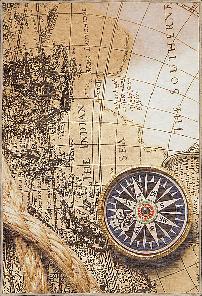 Подушка 0,35х0,55 Gallery/ Old map