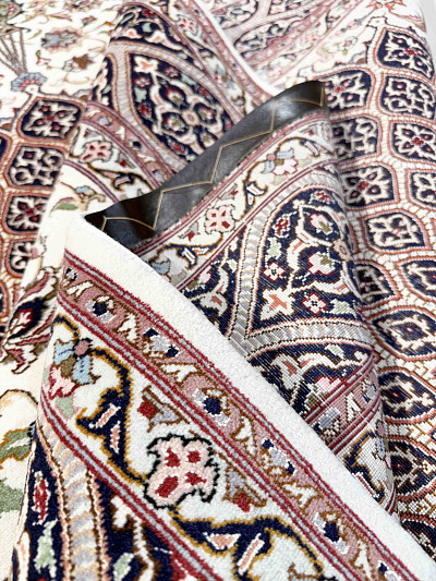 Ковёр 1,73х2,55 Tabriz Gonbad Dargahi MOHAMMADI 237715 500.000уз шерсть+шёлк осн.хлопок cream/d.blu