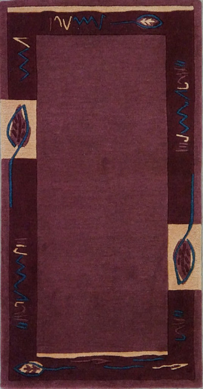 Ковёр 0,72х1,41 Ролпа 1708 M26Red шерсть (1,02)