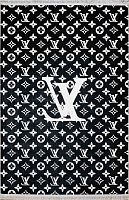Ковёр 2,50х3,00 ГV36B/4 диз. Louis Vuitton black пр-во Иран акрил/бамбусилк