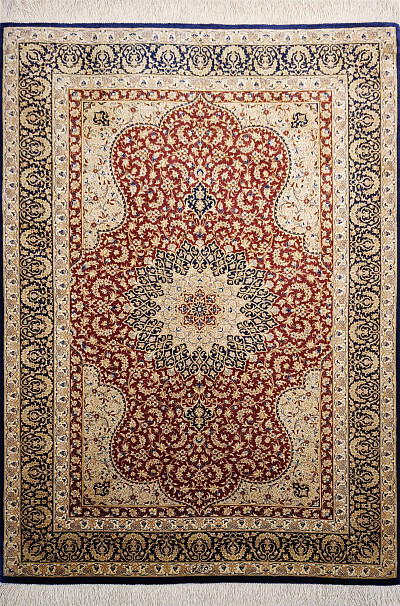 Ковёр 1,00х1,45 Персиан Кум 1442651Х01 шёлк 1млн.узл.м2