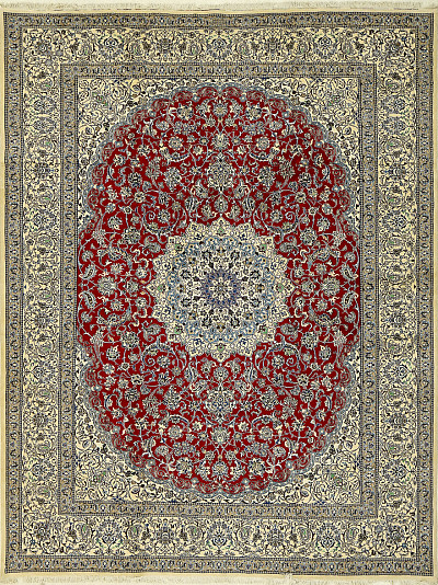 Ковёр 2,99х3,95 AL 81 W/S/C Наин шелк/шерсть на хлопке 444 Иран