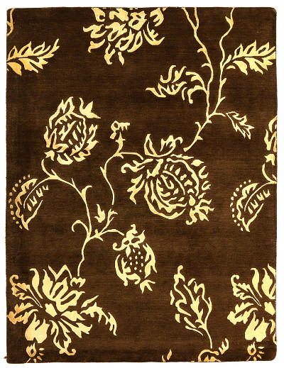 Ковёр 1,50х2,04 ОГ 22 W/V N-516 BN/BN ИНДОНЕПАЛ шерсть с вискозой