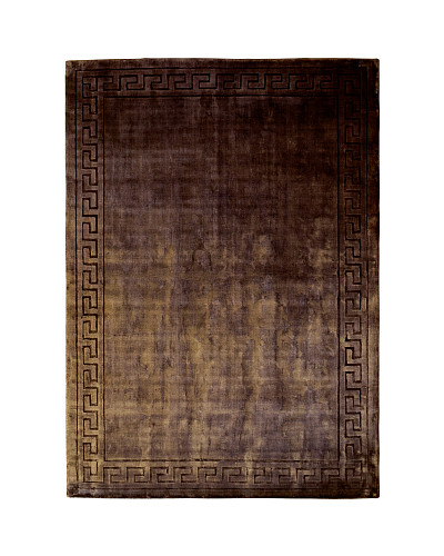 Ковёр 1,68х2,34 ОГL 142 V LUCKY Грек Лайт Браун вискоза 1217 Индия