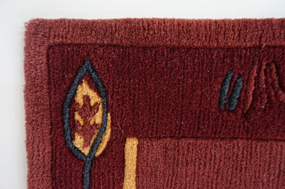 Ковёр 0,72х1,41 Ролпа 1708 M26Red шерсть (1,02)