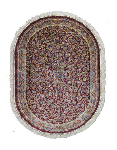 Ковёр 1,50х2,25 Qum G219 dark red oval
