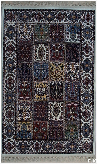 Ковёр 1,00х1,50 Keramatian Compartment крем/неви 0518