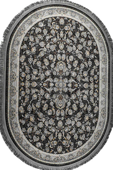 Ковёр 2,00х3,00 1200 Micro Acrylic G256 gray oval