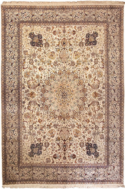 Ковёр 3,60х4,78 Medallion 15/8/2006 810.000уз. шёлк основа шёлк beige/beige Египет